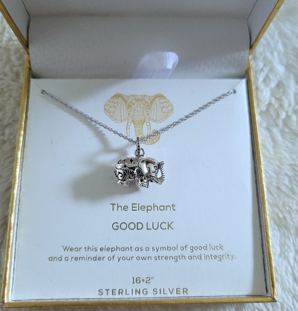 Annika Witt Sterling Silver🤍 Elephant🐘 Pendant Necklace - NIB